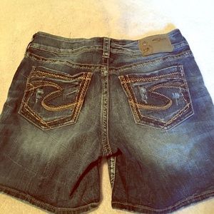 Silver Boyfriend Shorts